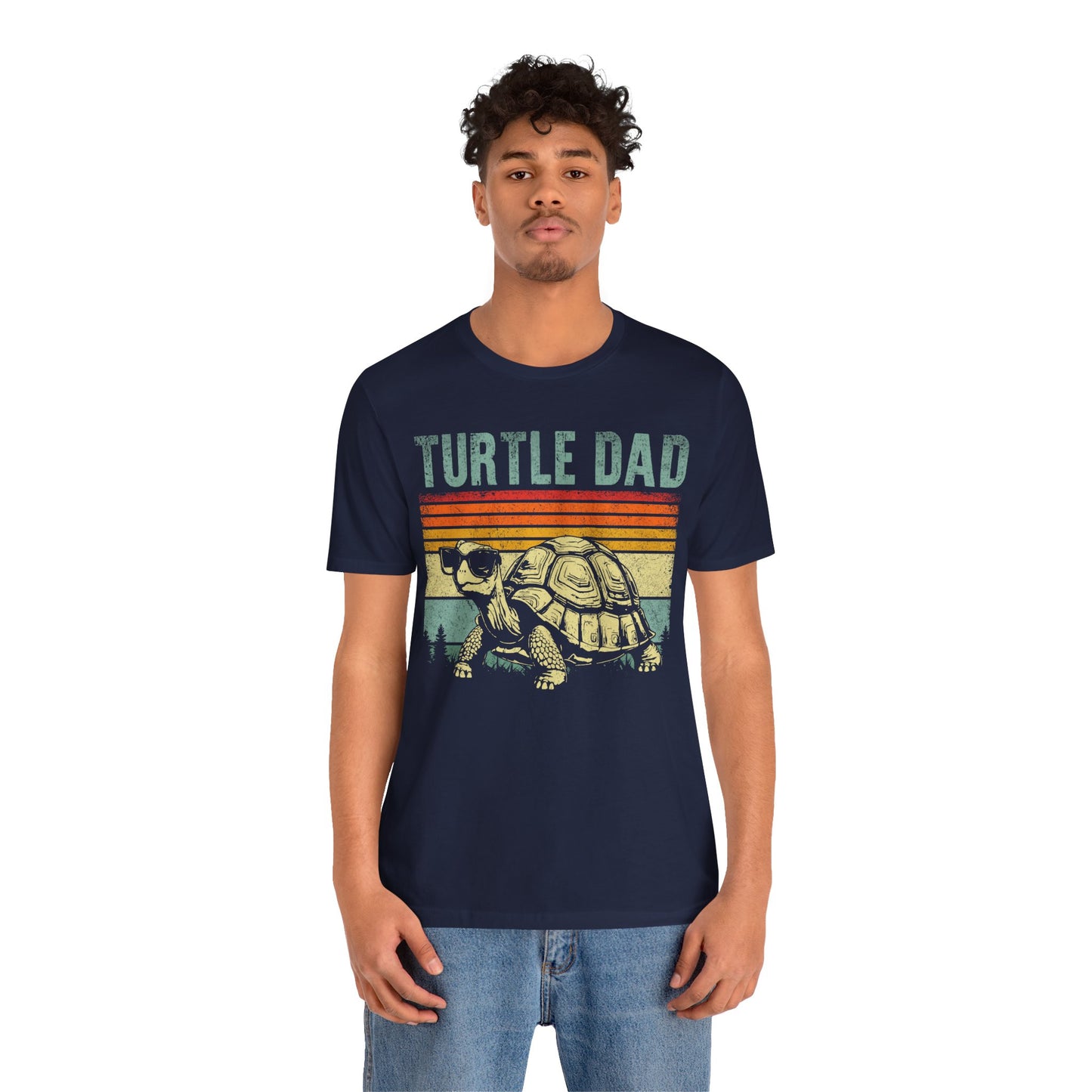 "Turtle Dad" Unisex Jersey Tee - Casual Everyday Wear - Great for Reptile Lovers