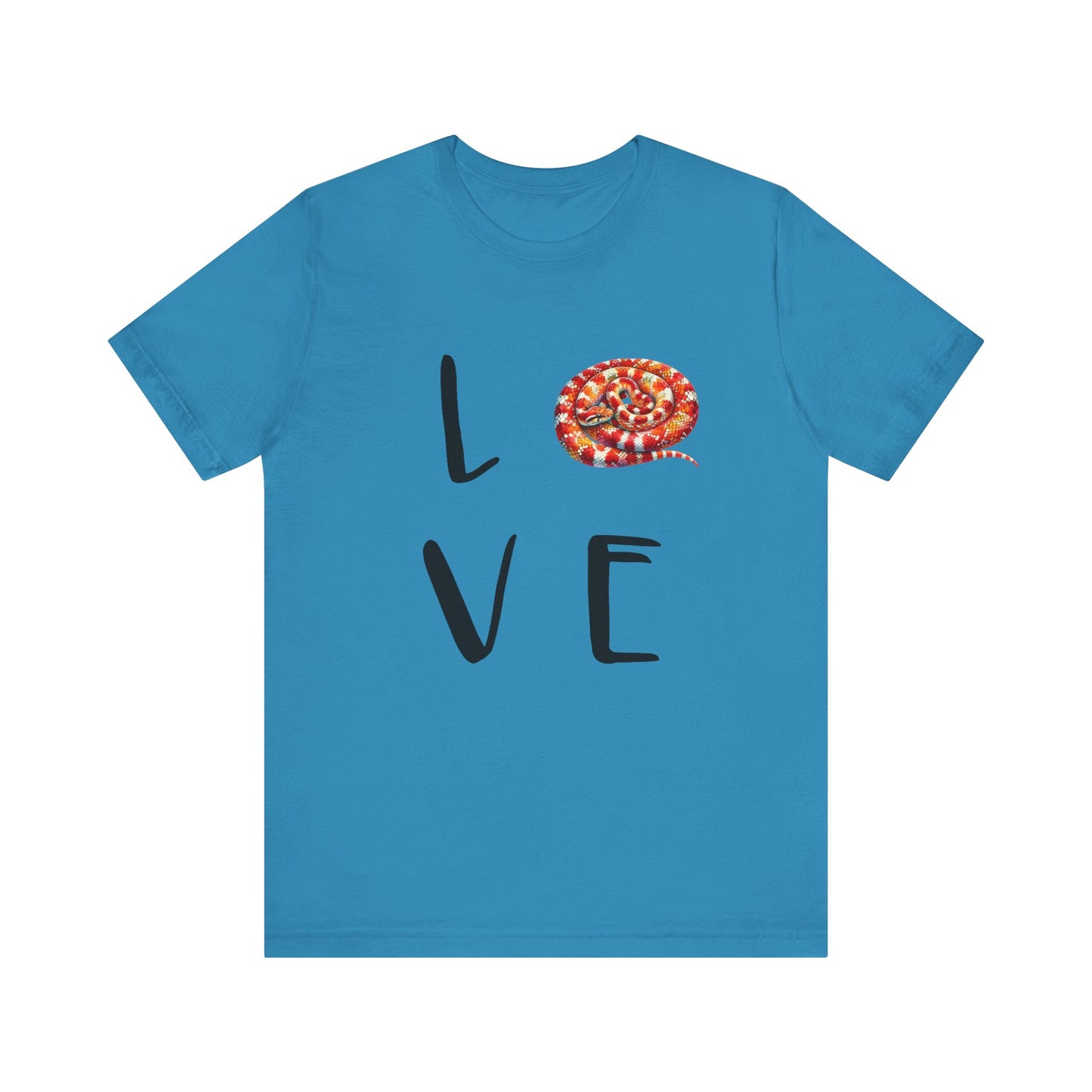 Corn Snake Love Unisex Jersey Tee - Casual Everyday Wear - Great for Reptile Lovers