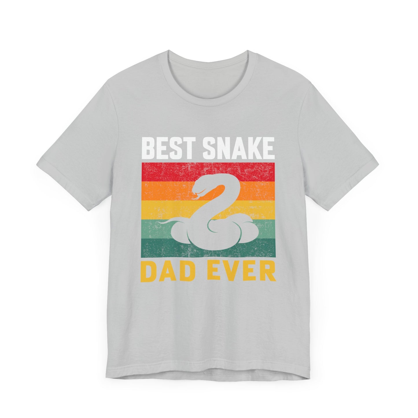 "Best Snake Dad" Unisex Jersey Tee - Casual Everyday Wear - Great for Reptile Lovers