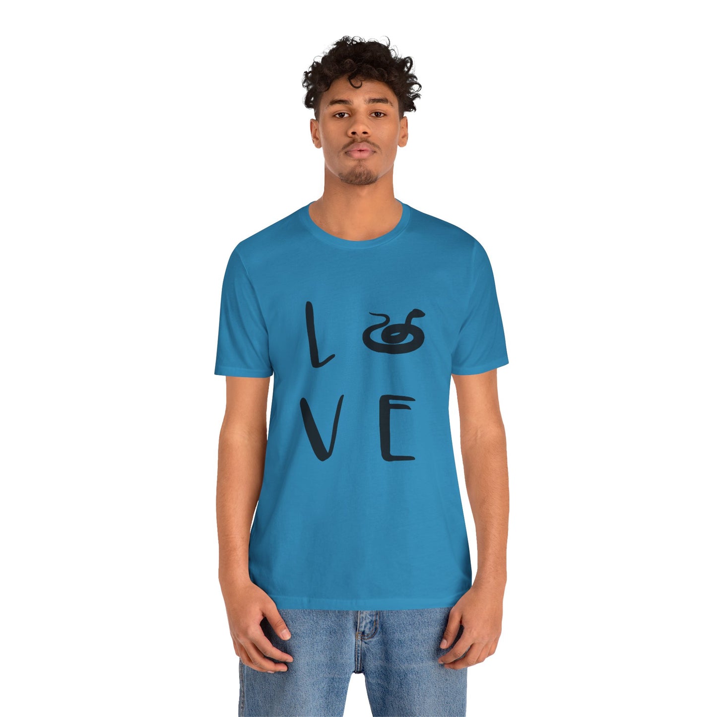 Snake Love Unisex Jersey Tee - Casual Everyday Wear - Great for Reptile Lovers