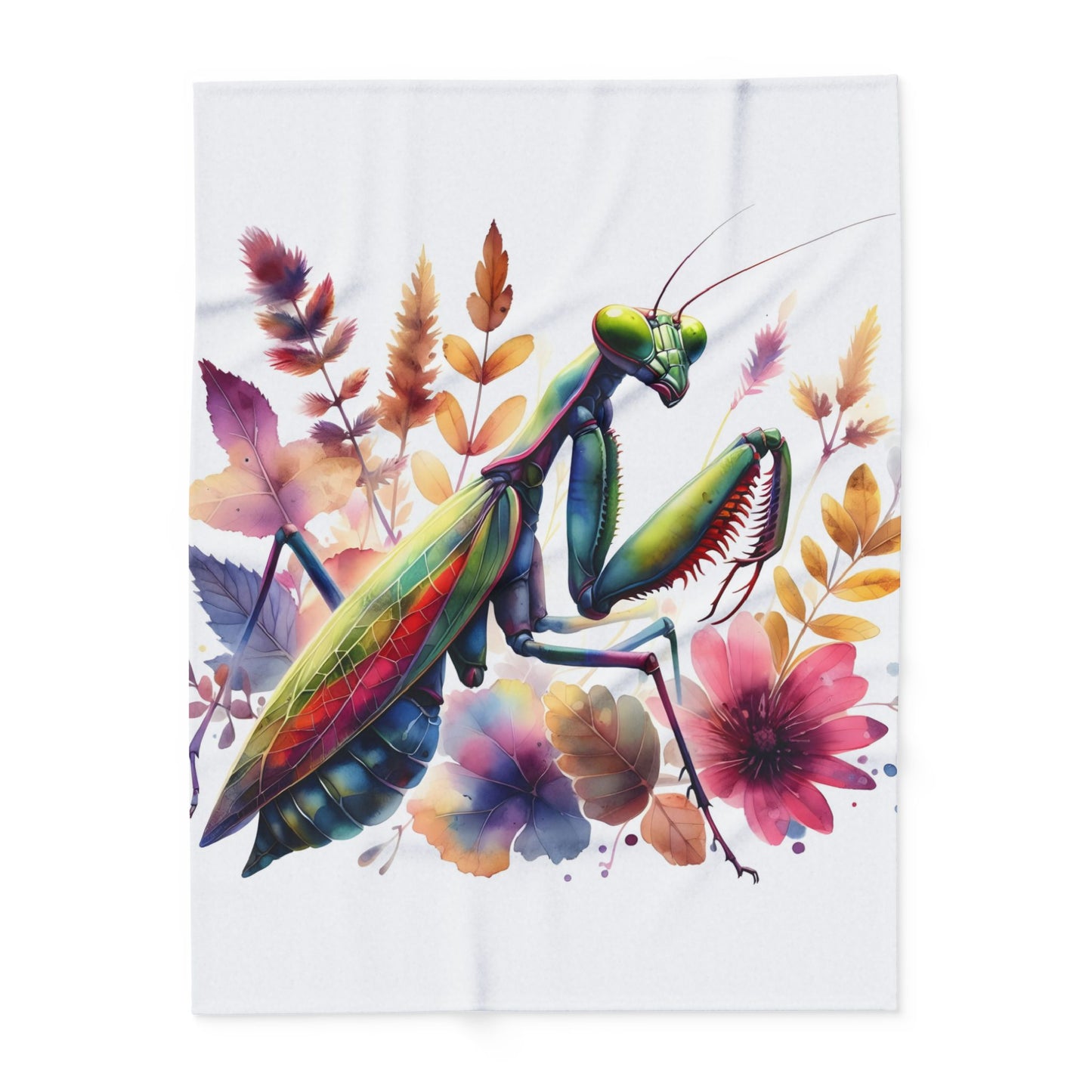 Praying Mantis Cozy Arctic Fleece Blanket | Perfect for Home Decor, Gifting, and Cozy Nights - Snuggle up with a Mantis