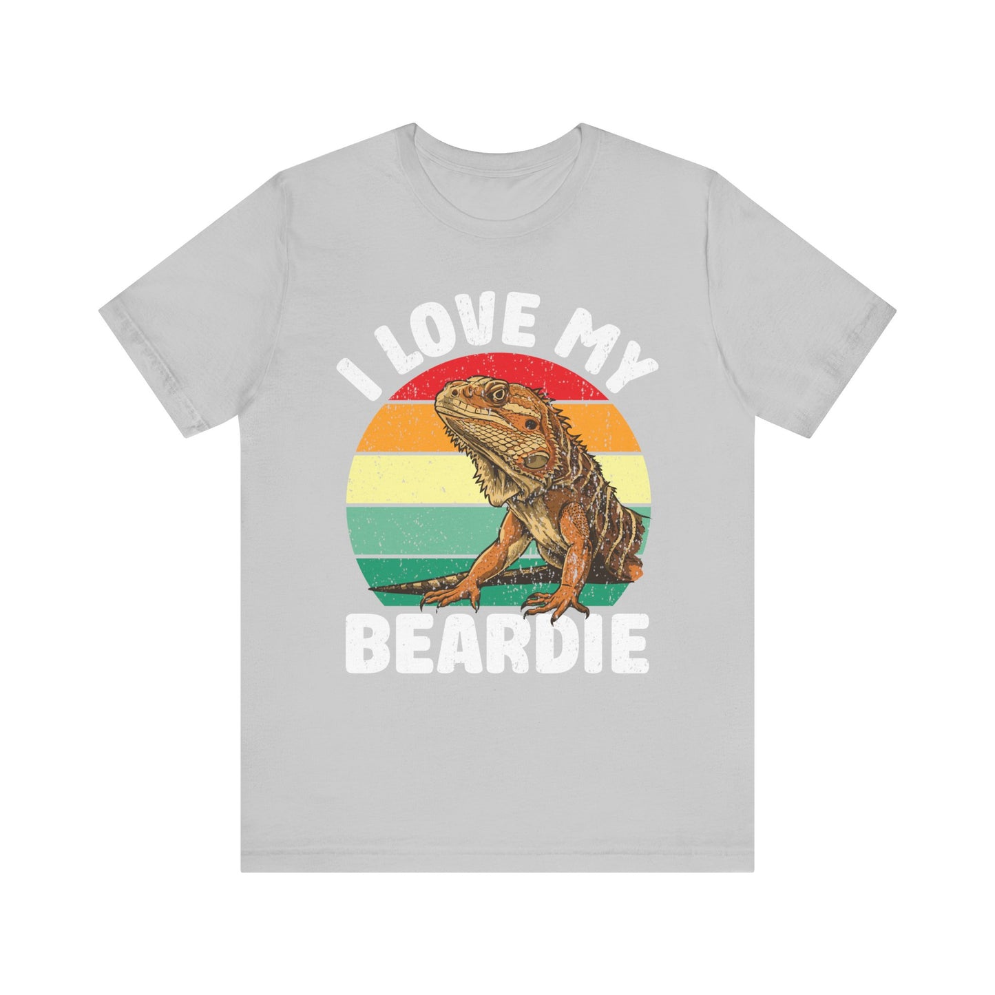 "I Love My Beardie" Unisex Jersey Tee - Casual Everyday Wear - Great for Reptile Lovers