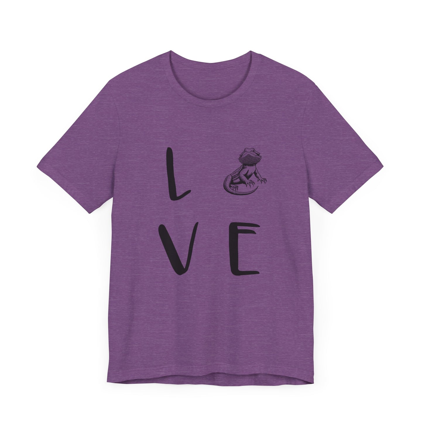 Beardie Love Unisex Jersey Tee - Casual Everyday Wear - Great for Reptile Lovers