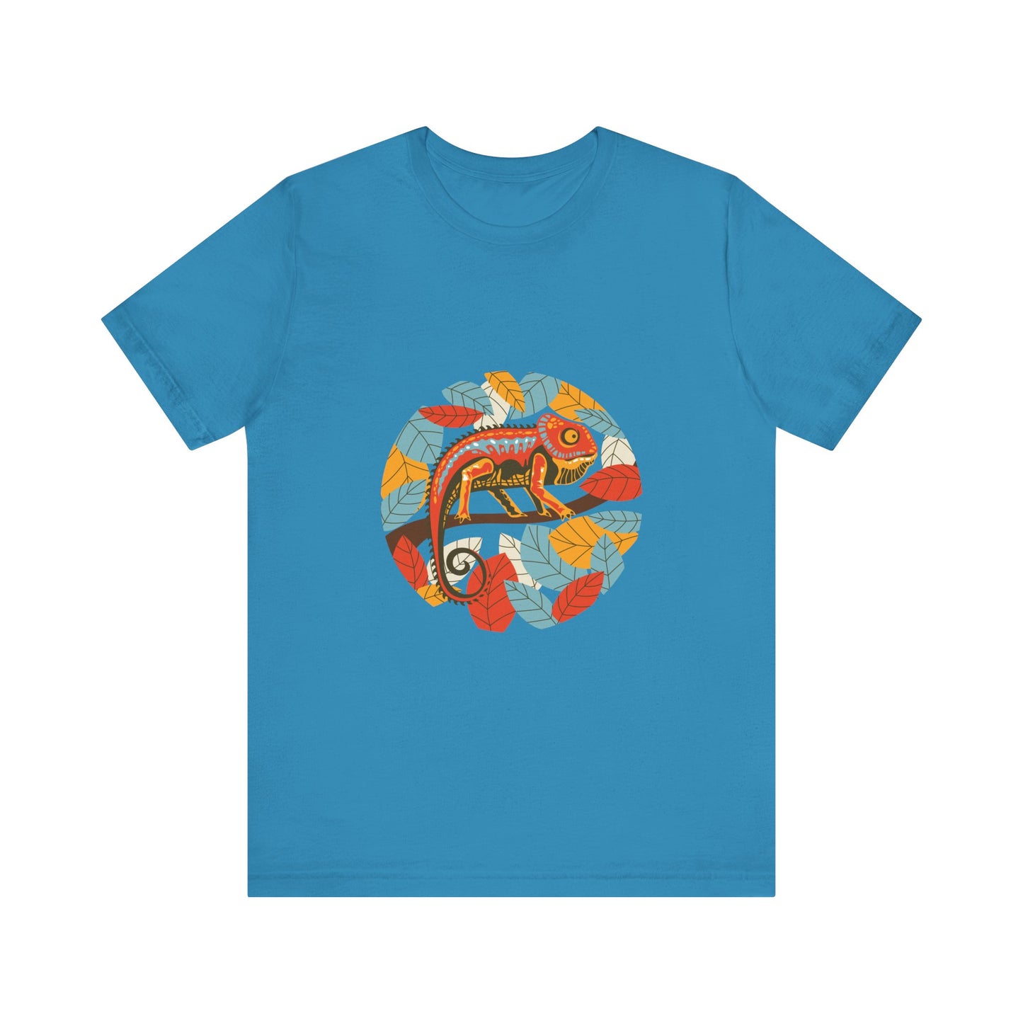 Leafy Chameleon Unisex Jersey Tee - Casual Everyday Wear - Great for Reptile Lovers