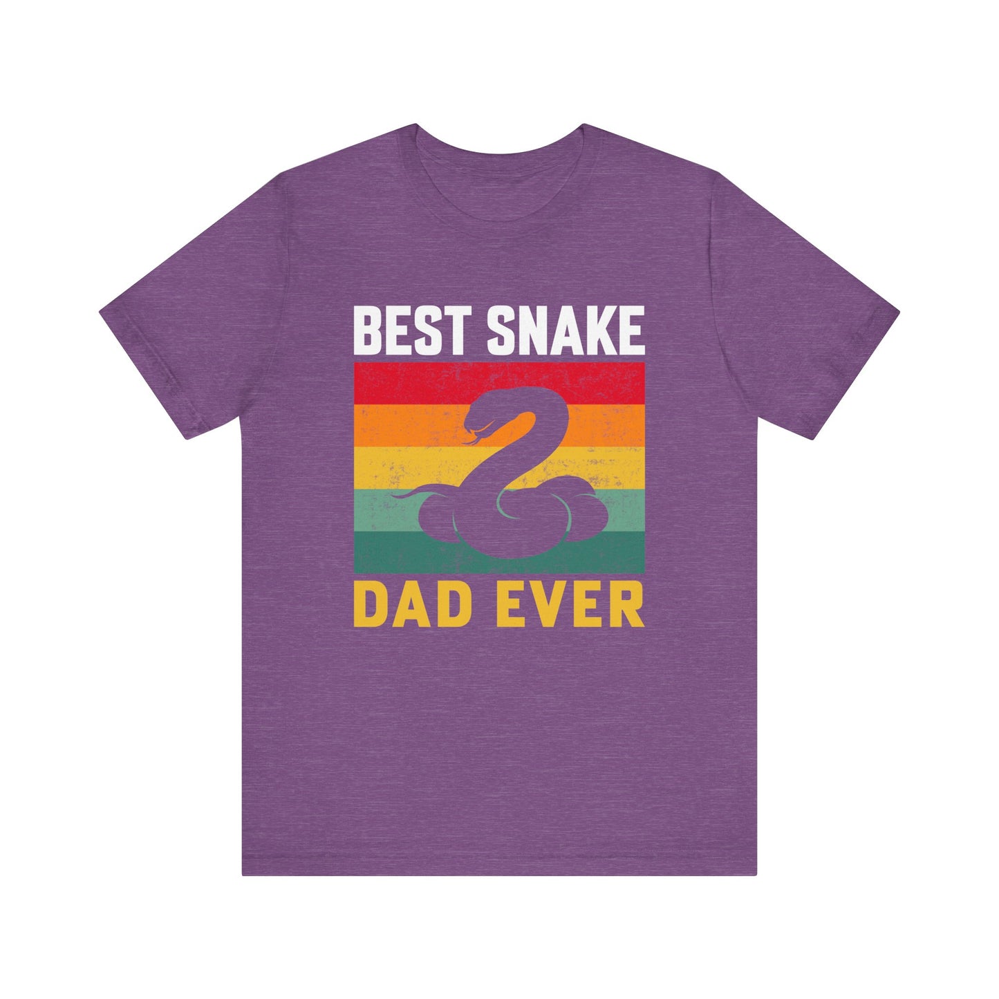 "Best Snake Dad" Unisex Jersey Tee - Casual Everyday Wear - Great for Reptile Lovers