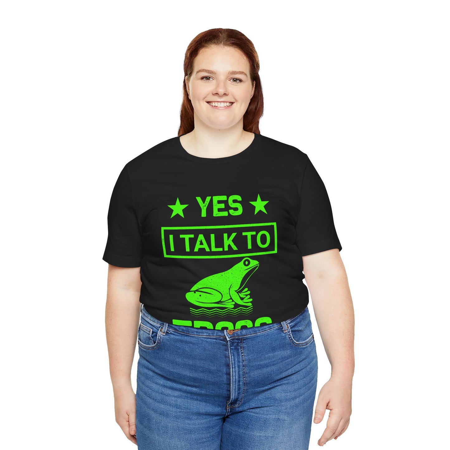 "I Talk to Frogs" Unisex Jersey Tee - Casual Everyday Wear - Great for Reptile Lovers