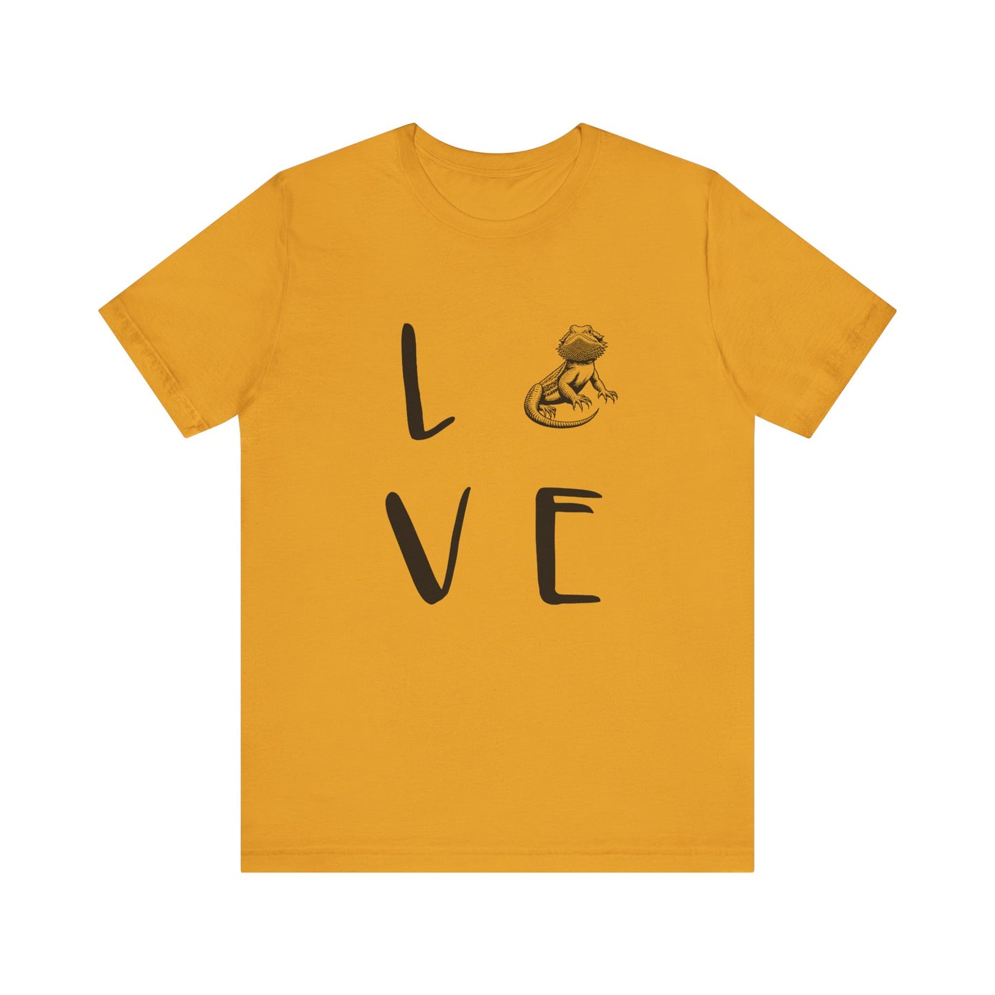 Beardie Love Unisex Jersey Tee - Casual Everyday Wear - Great for Reptile Lovers