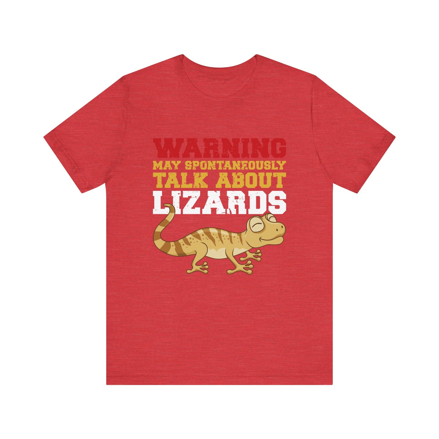 "May Talk About Lizards" Unisex Jersey Tee - Casual Everyday Wear - Great for Reptile Lovers
