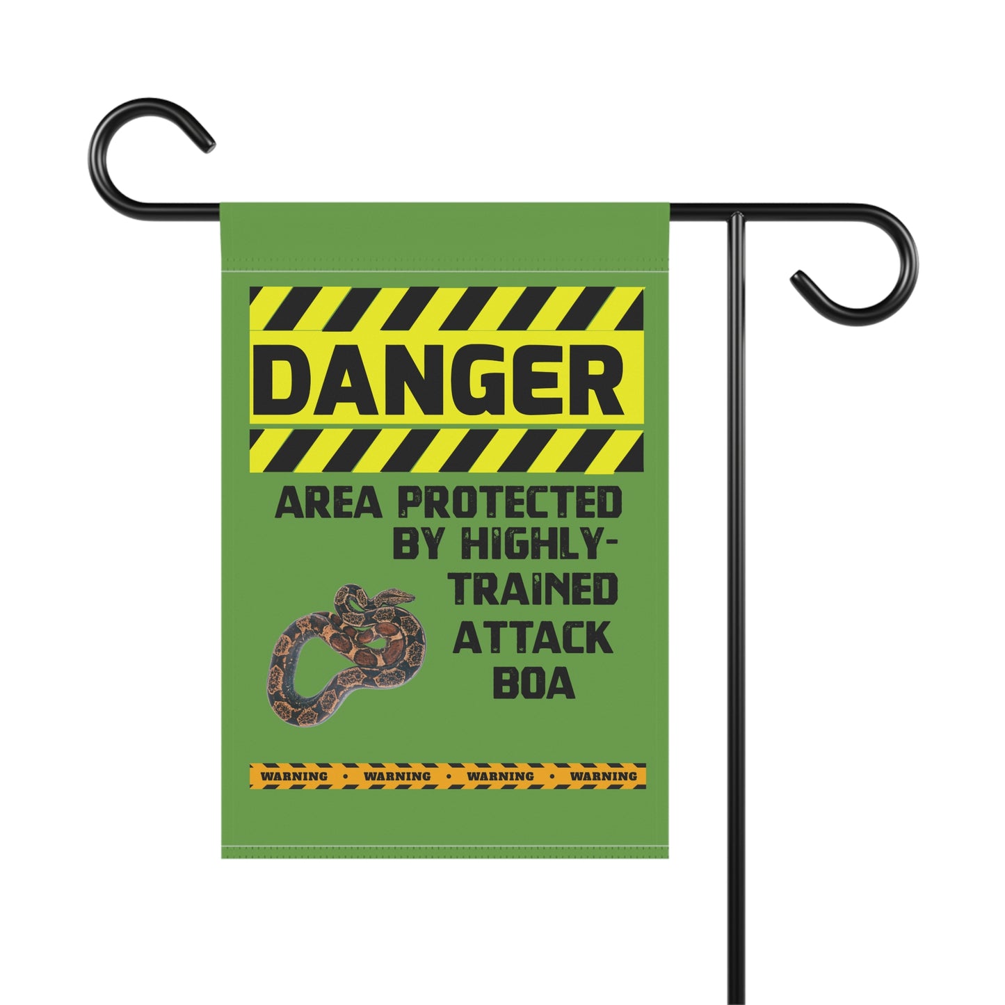 Boa Danger Garden House Banner - Customizable Outdoor Decor to Showcase Your Love of Reptiles