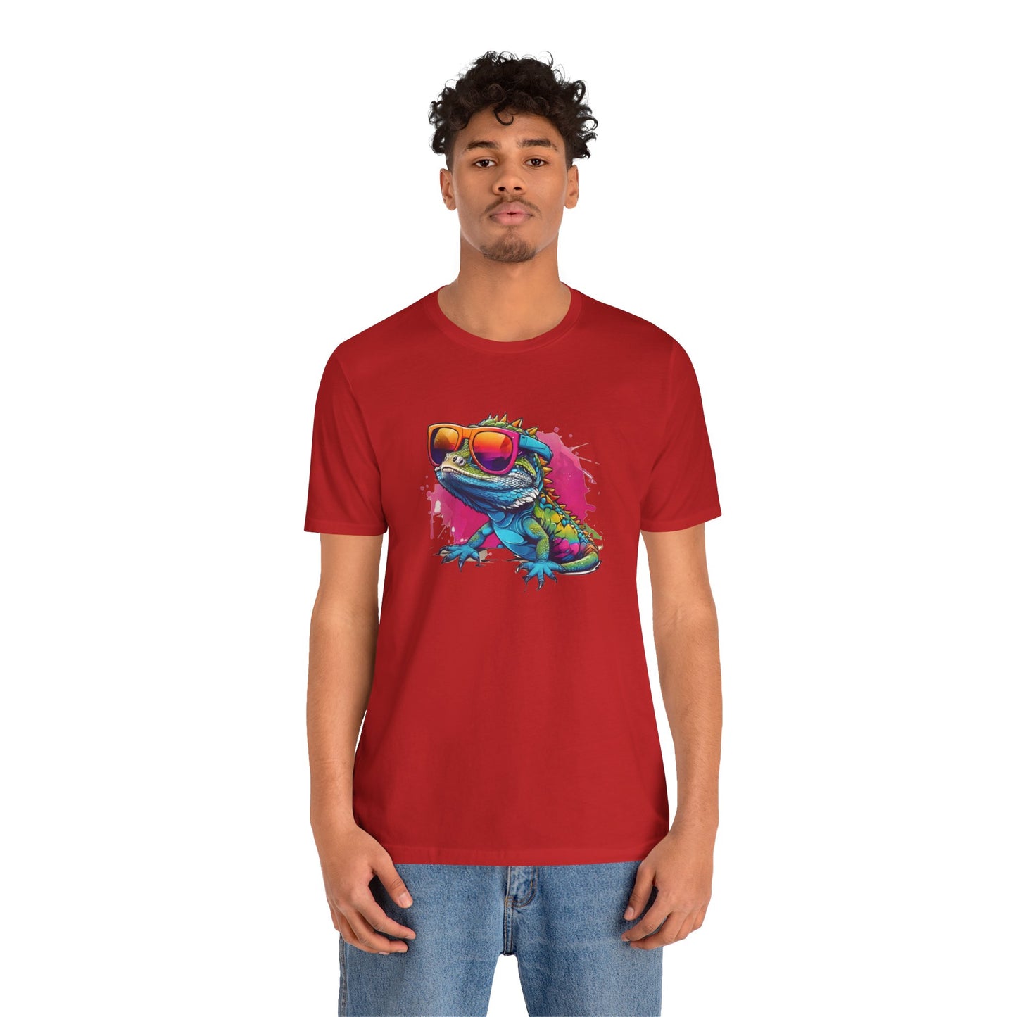 Cool Lizard Unisex Jersey Tee - Casual Everyday Wear - Great for Reptile Lovers