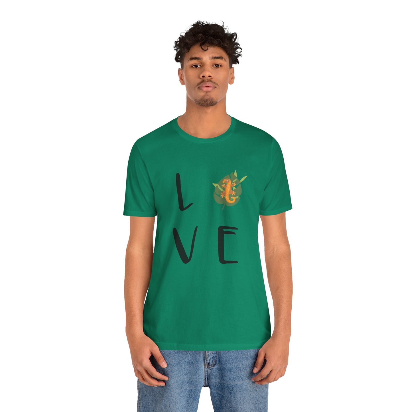 Crestie Love Unisex Jersey Tee - Casual Everyday Wear - Great for Reptile Lovers