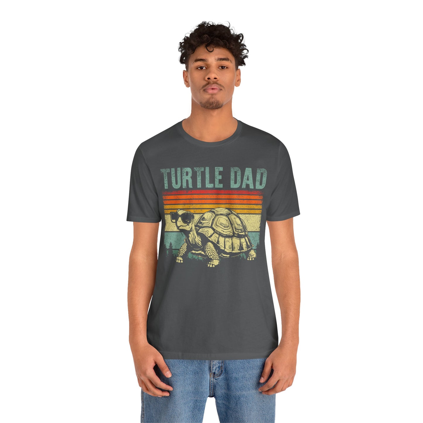 "Turtle Dad" Unisex Jersey Tee - Casual Everyday Wear - Great for Reptile Lovers