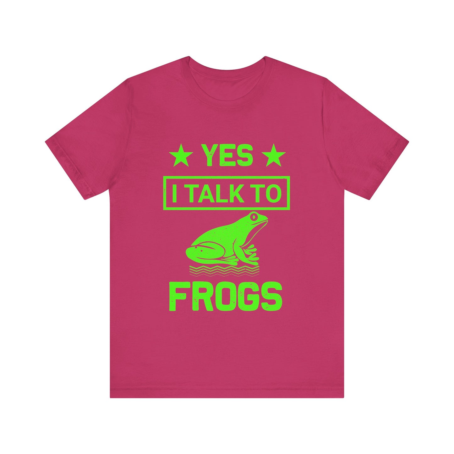 "I Talk to Frogs" Unisex Jersey Tee - Casual Everyday Wear - Great for Reptile Lovers