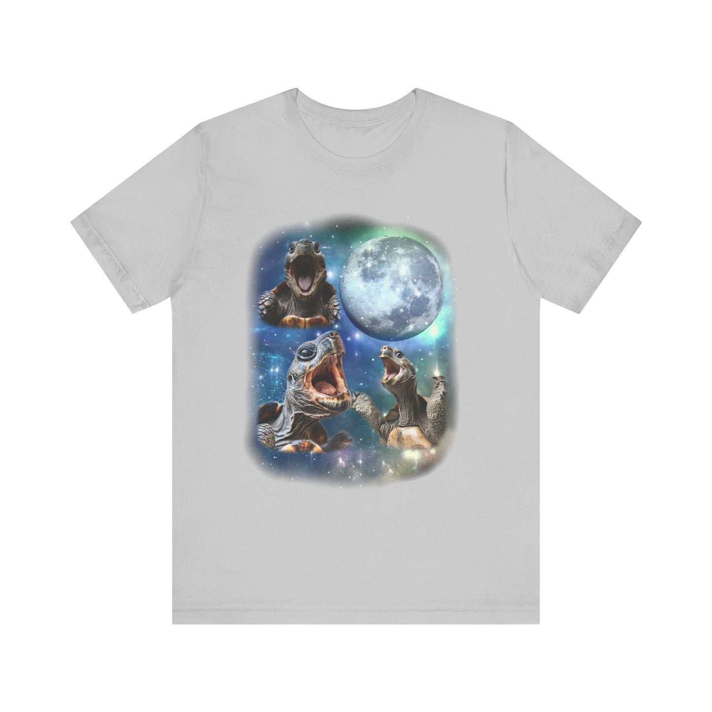 Tortoise Howling at the Moon Unisex Jersey Tee - Casual Everyday Wear - Great for Reptile Lovers