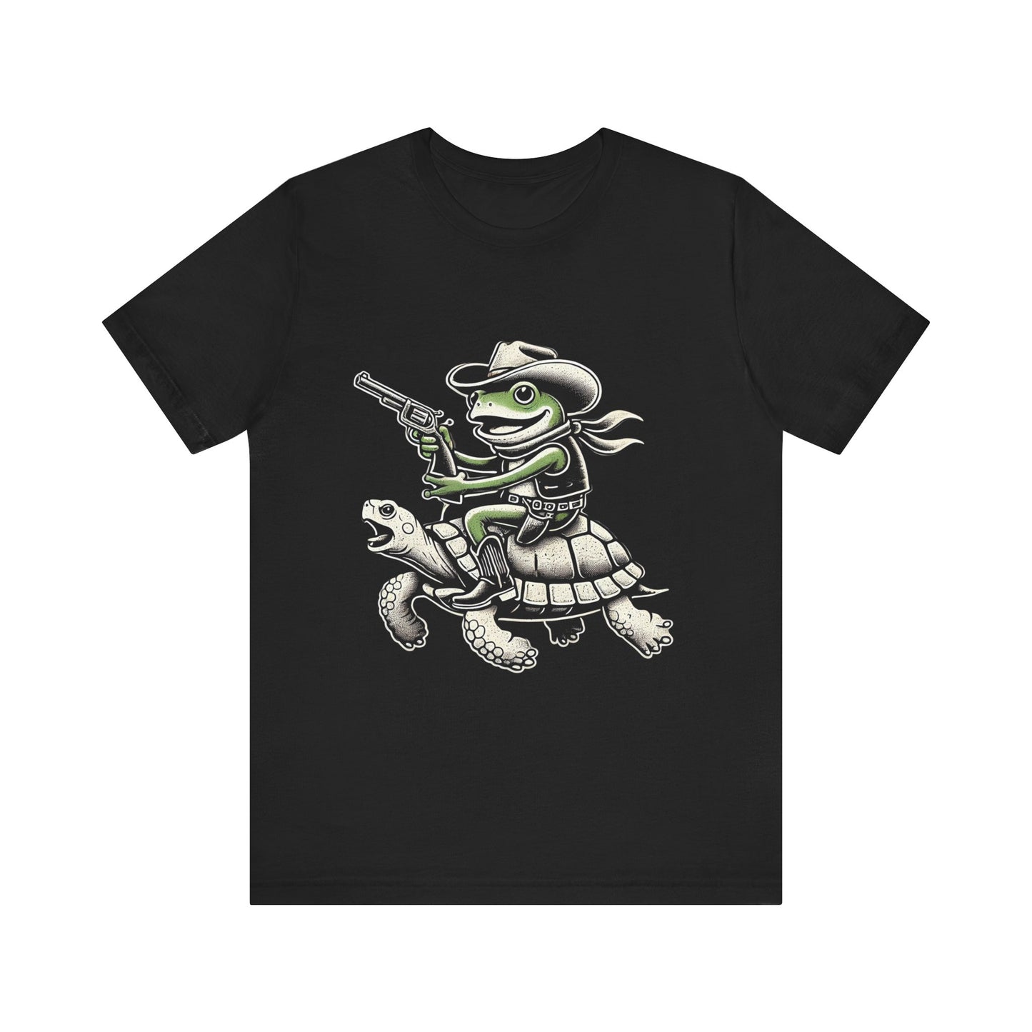 Cowboy Frog Unisex Jersey Tee - Casual Everyday Wear - Great for Reptile Lovers