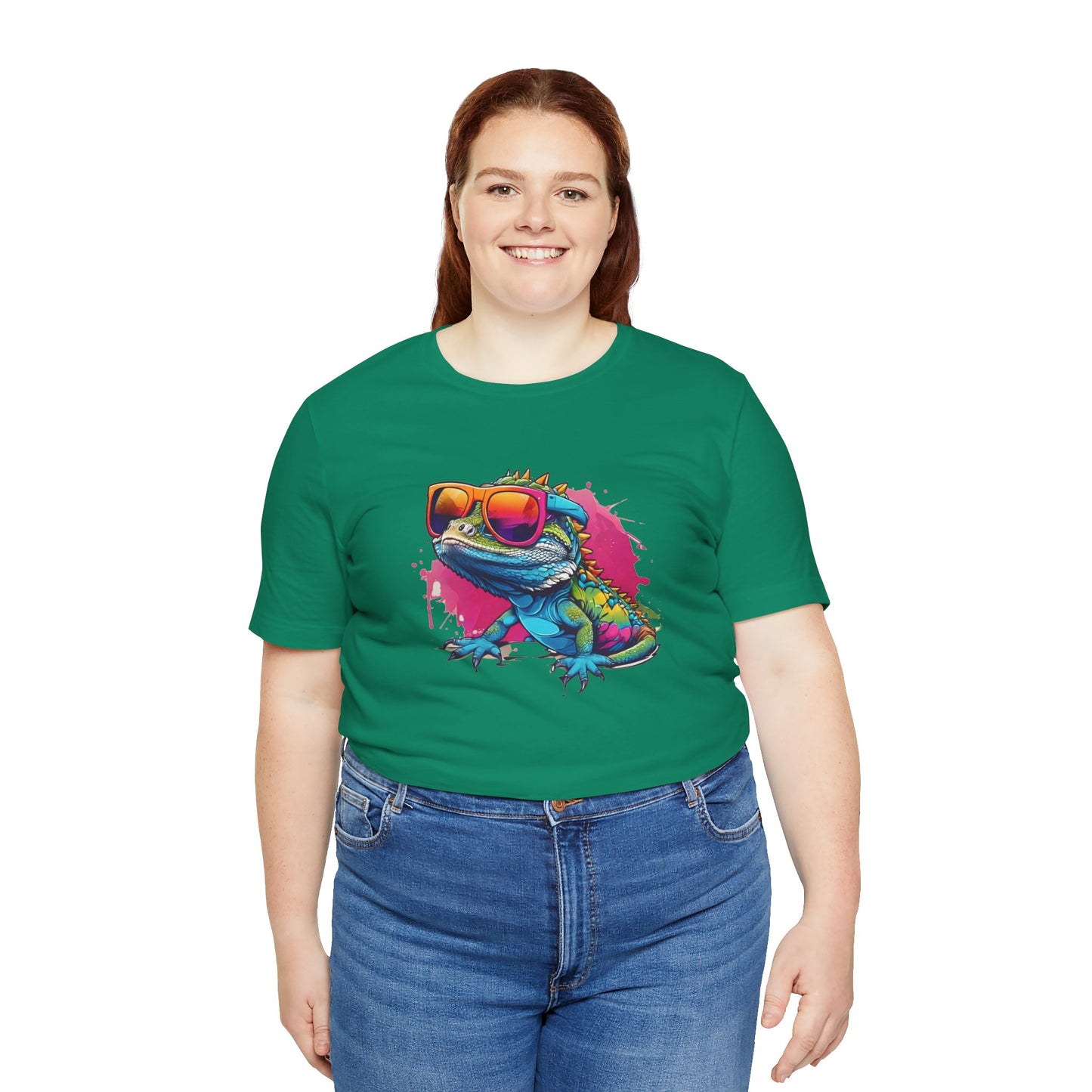 Cool Lizard Unisex Jersey Tee - Casual Everyday Wear - Great for Reptile Lovers