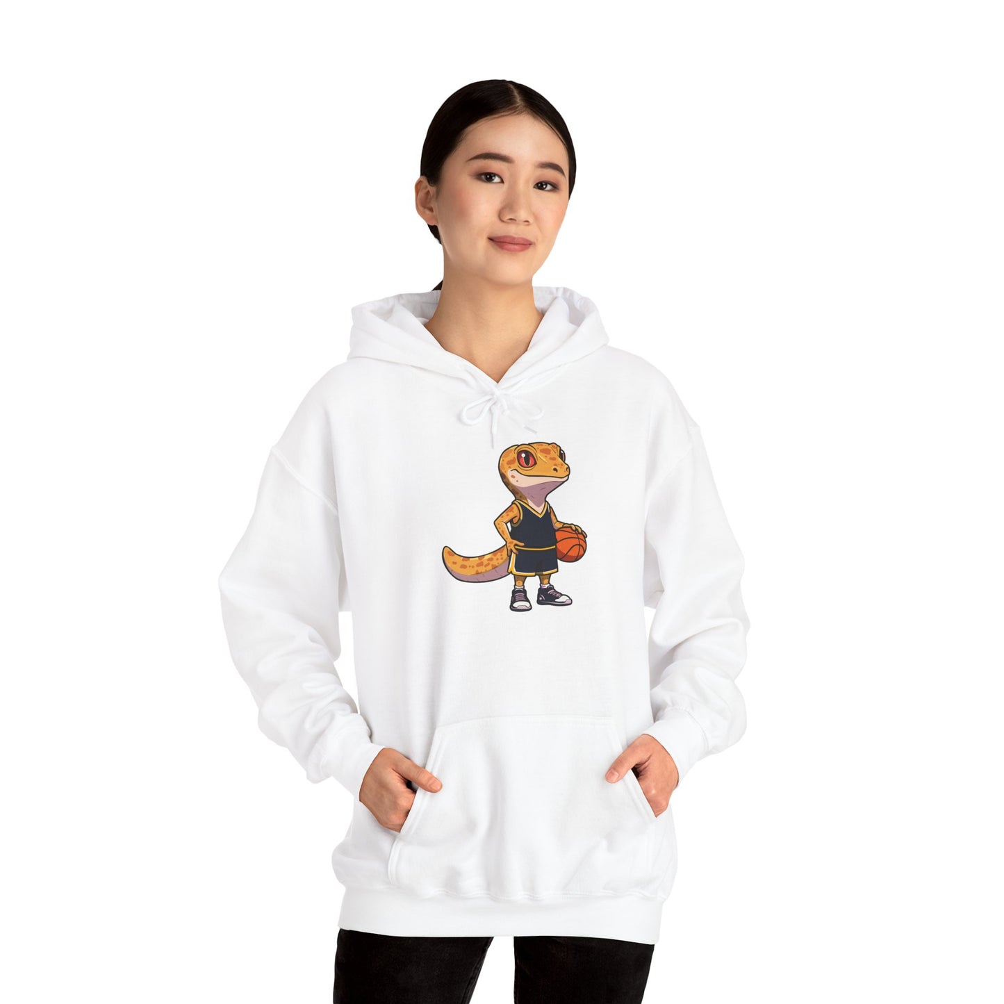 Gecko Baller Unisex Hooded Sweatshirt with Bold Print - Great for Reptile Lovers