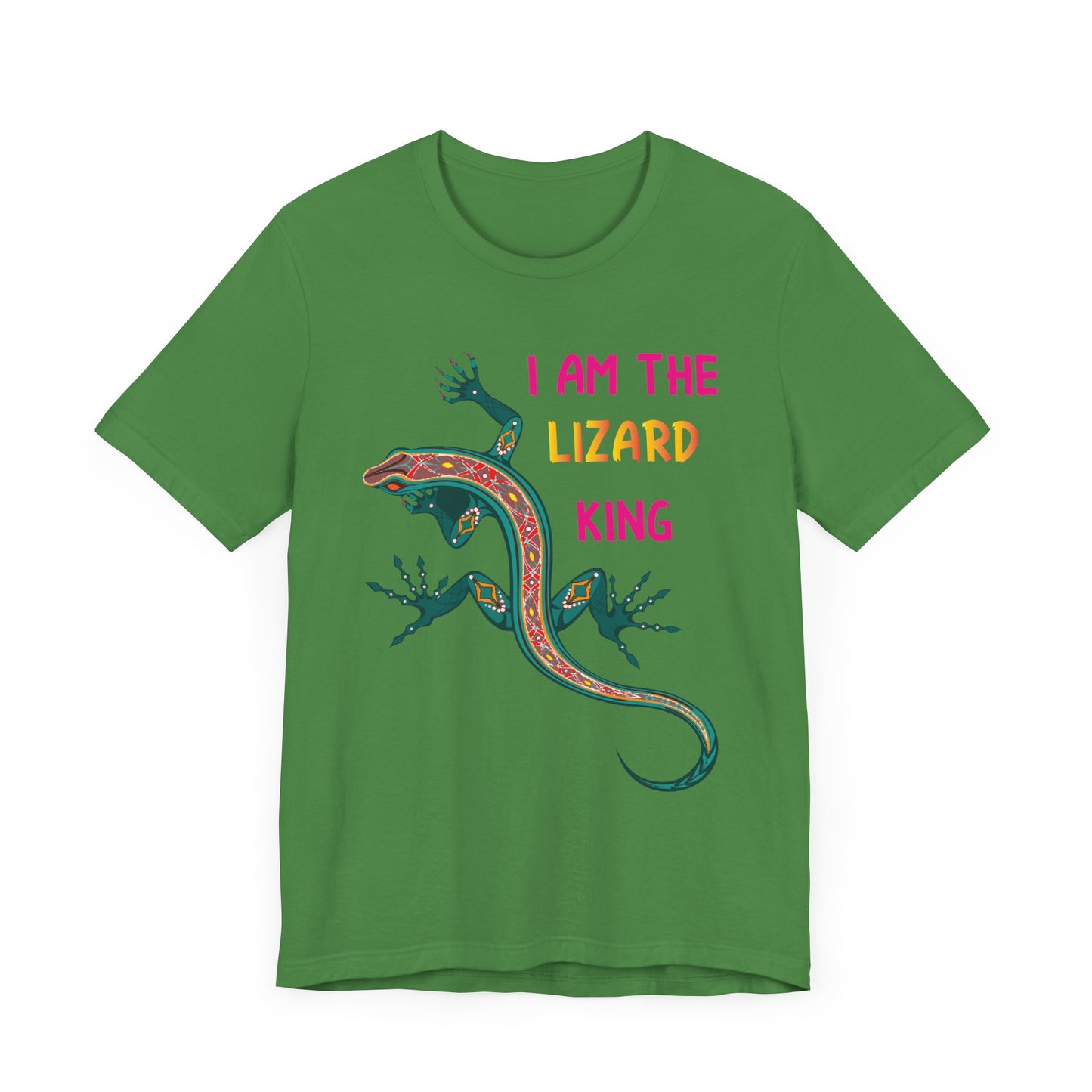"I Am the Lizard King" Print Unisex Jersey Tee - Casual Everyday Wear - Great for Reptile Lovers