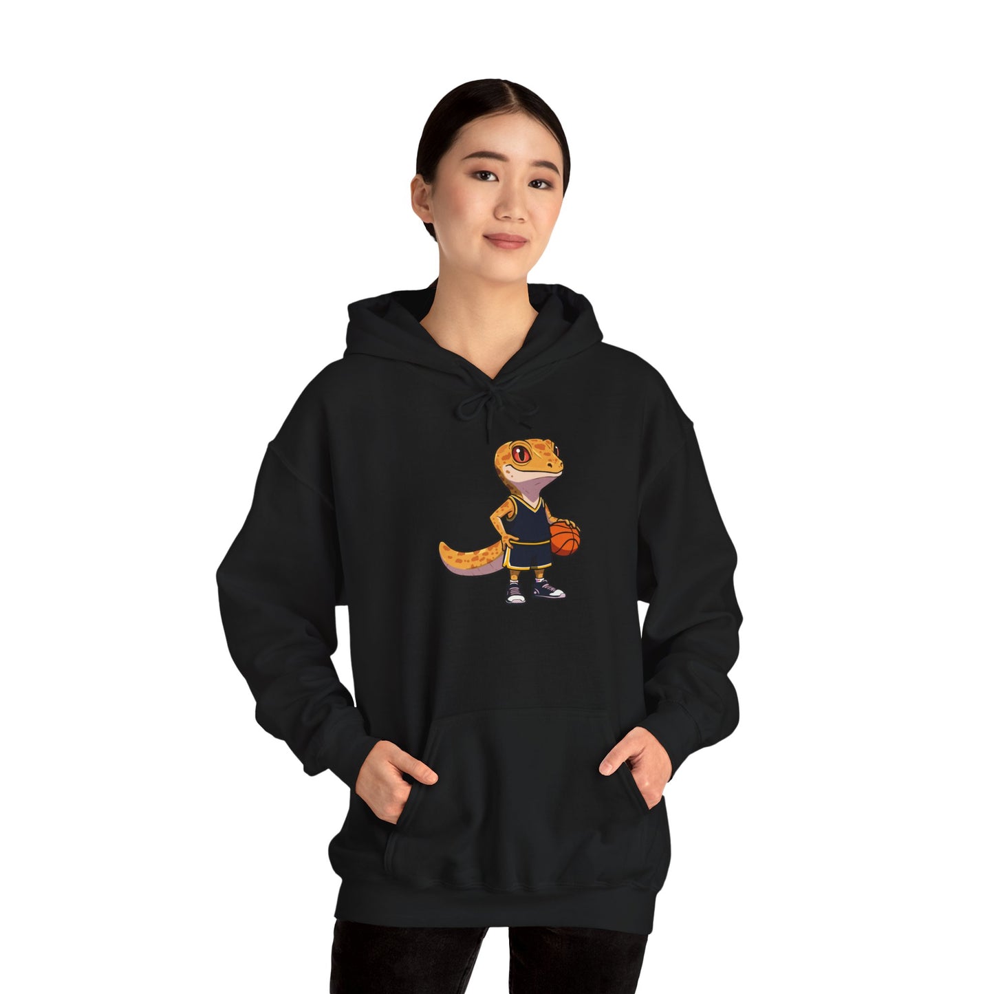 Gecko Baller Unisex Hooded Sweatshirt with Bold Print - Great for Reptile Lovers